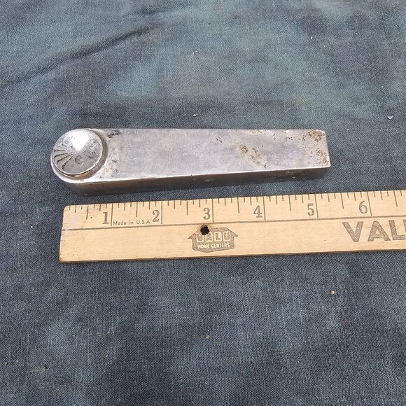 Vintage Safe Vault Door Handle - 5.5" x 1" Stainless Steel Alloy - Picture 7 of 8